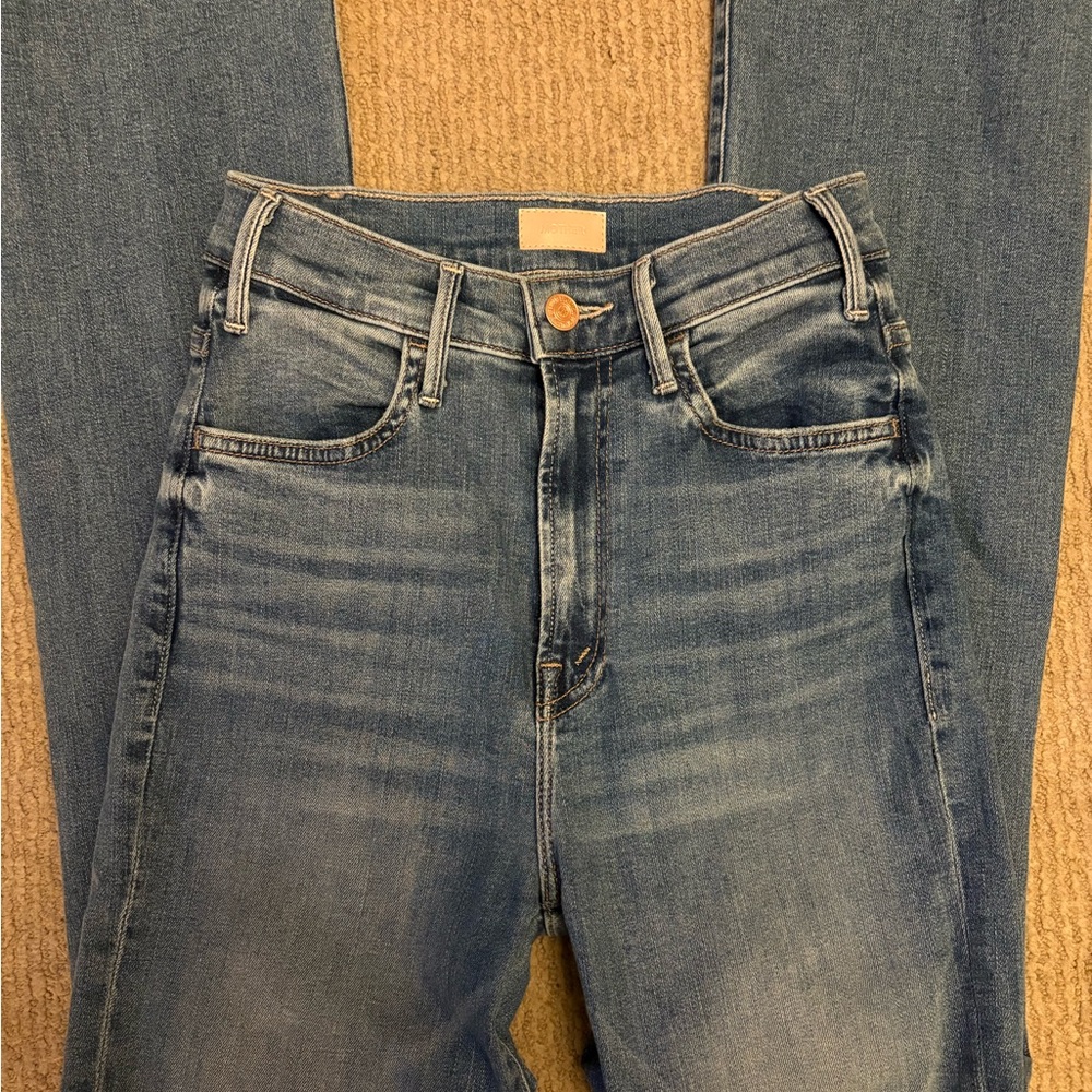 MOTHER Hustler Ankle Fray Jeans
